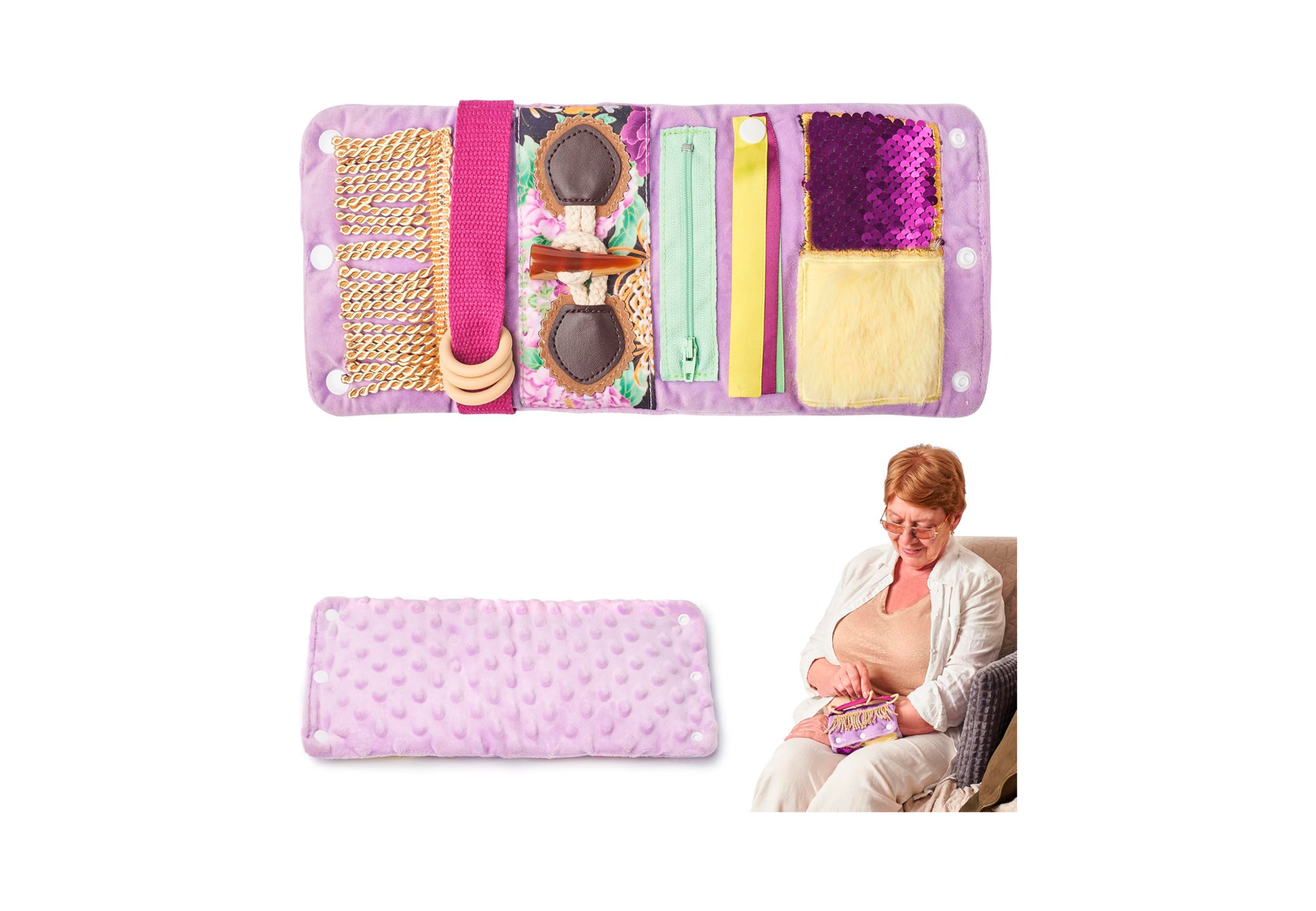 Muñequeras antiestrés para personas con demencia